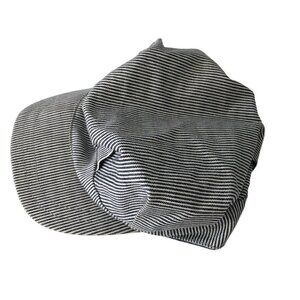 Vtg Train Conductor Engineer Hat Cap‎ Child Boys Size Small Blue White Strip USA